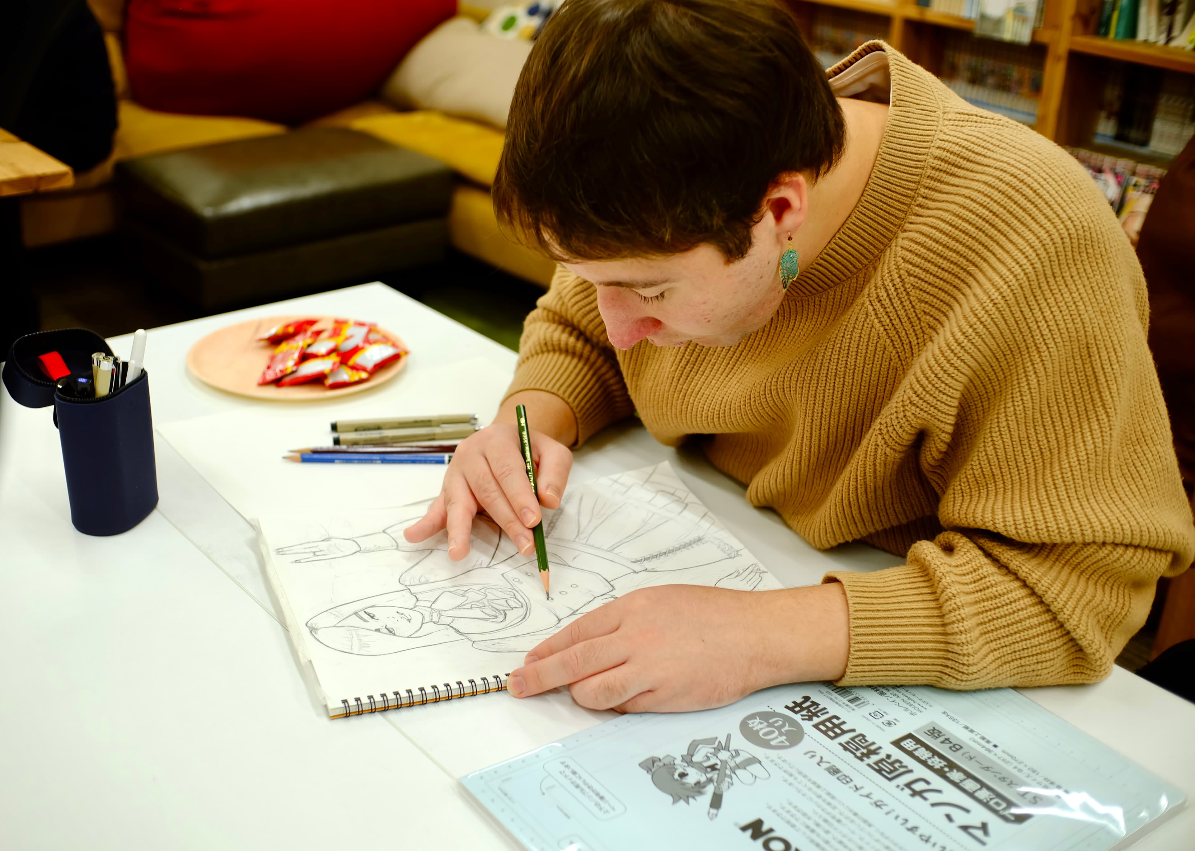 Program B — Master the techniques of a professional mangaka.